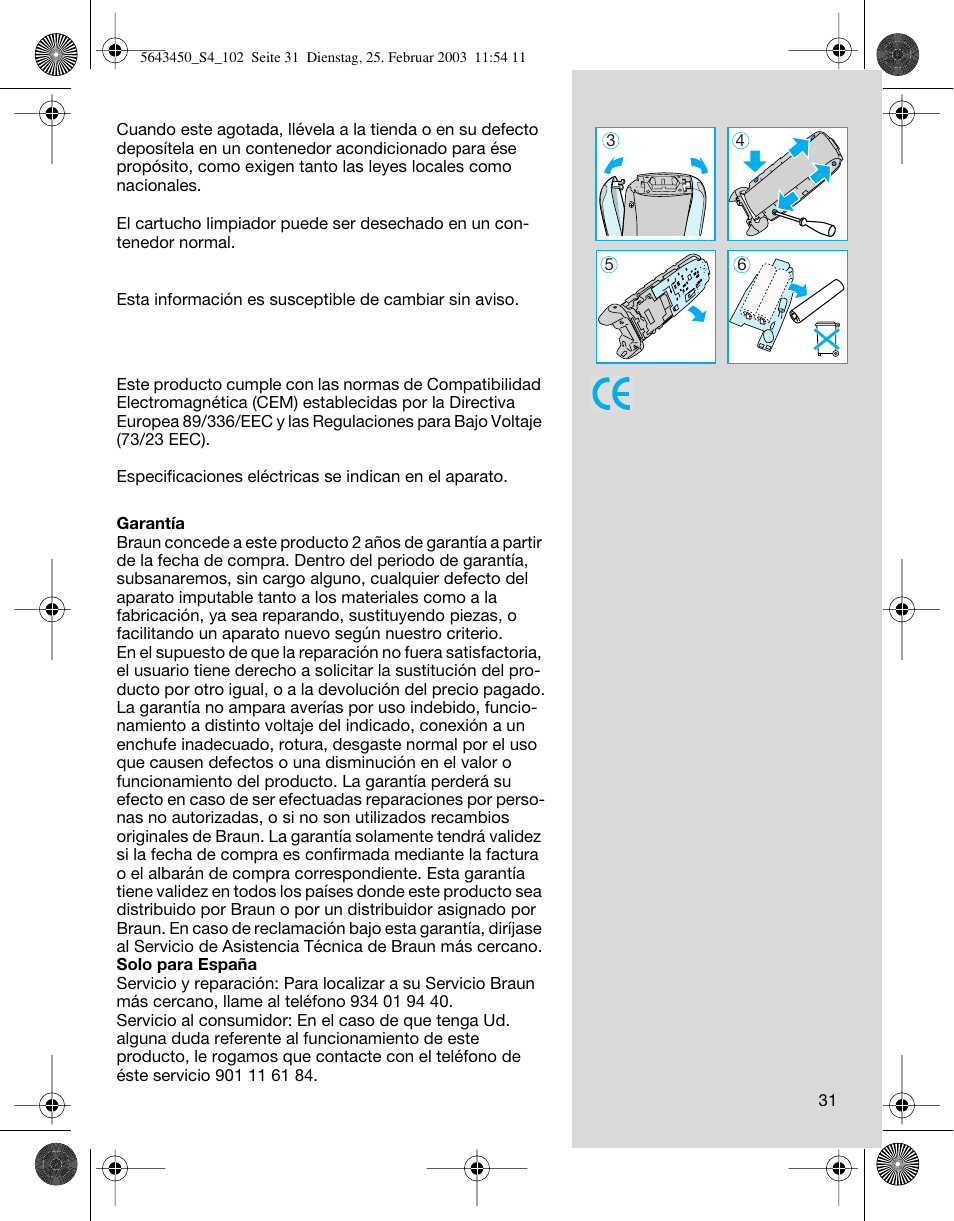 Braun Clean & Charge (Activator) User Manual | Page 31 / 99