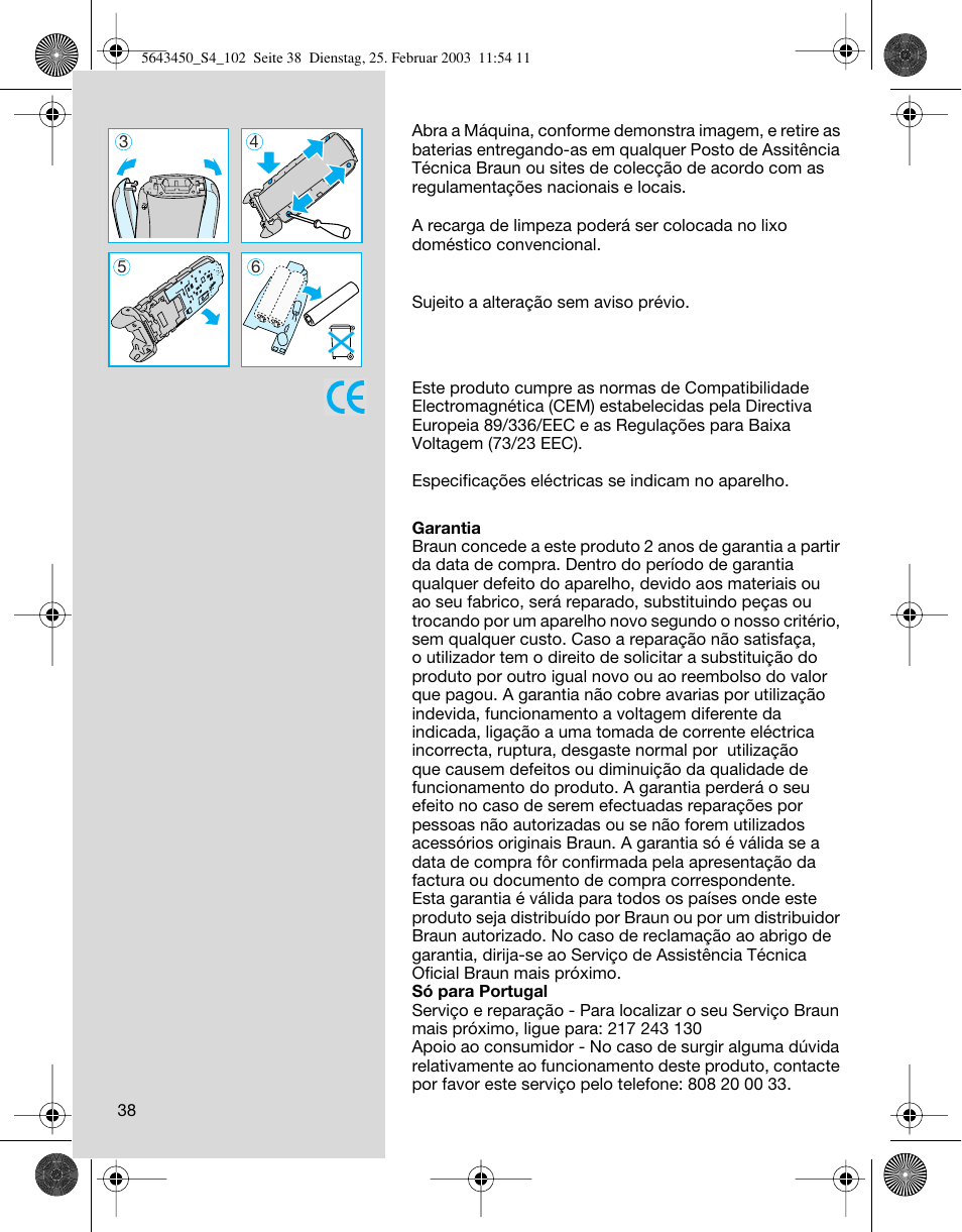 Braun Clean & Charge (Activator) User Manual | Page 38 / 99