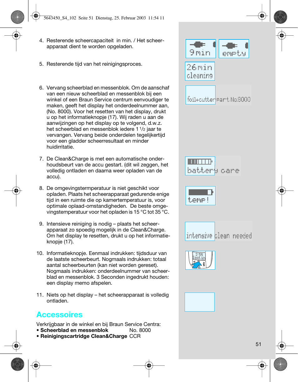 Accessoires | Braun Clean & Charge (Activator) User Manual | Page 51 / 99