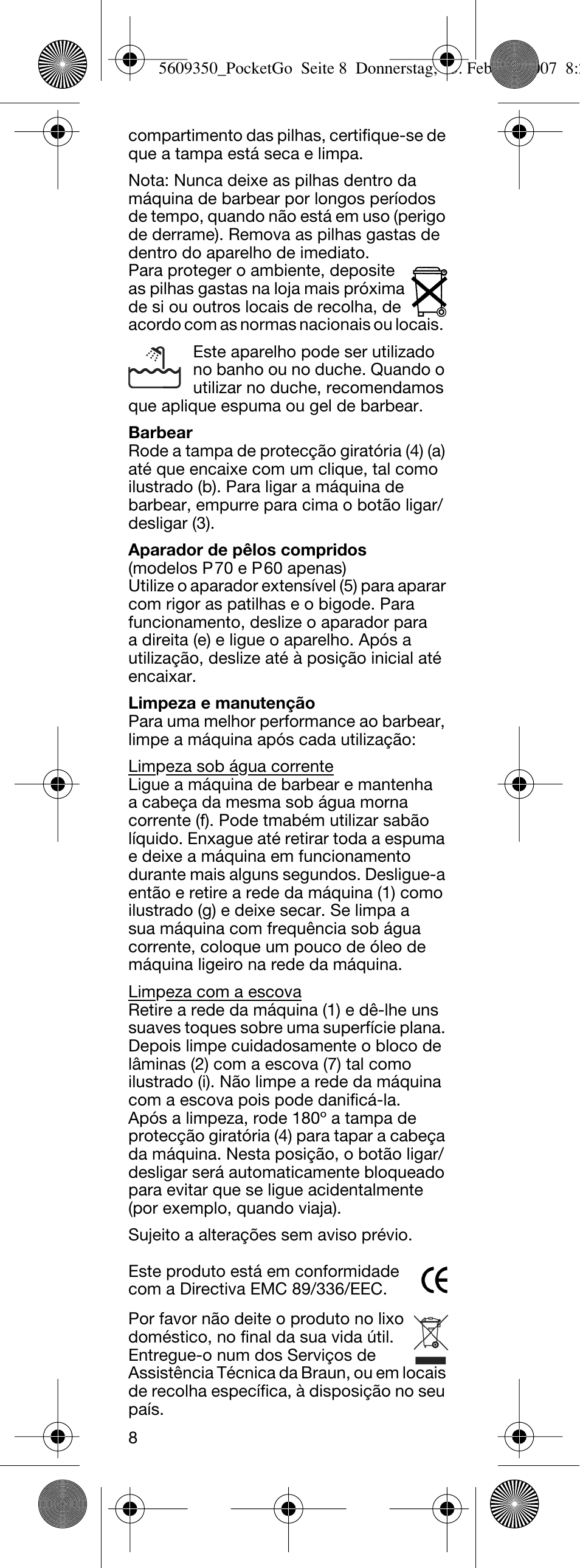 Braun P50-5607 PocketGo User Manual | Page 9 / 26