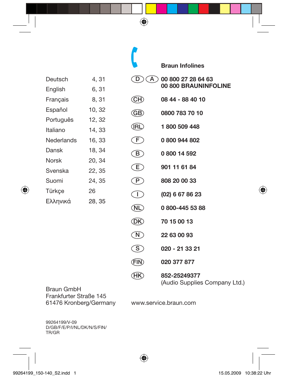 Braun 140-5685 Series 1 User Manual | Page 2 / 36