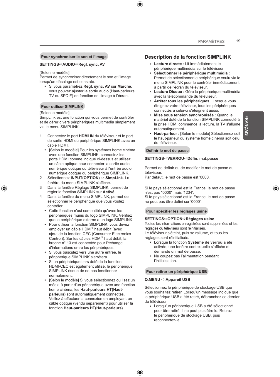LG 28LB457B User Manual | Page 84 / 231