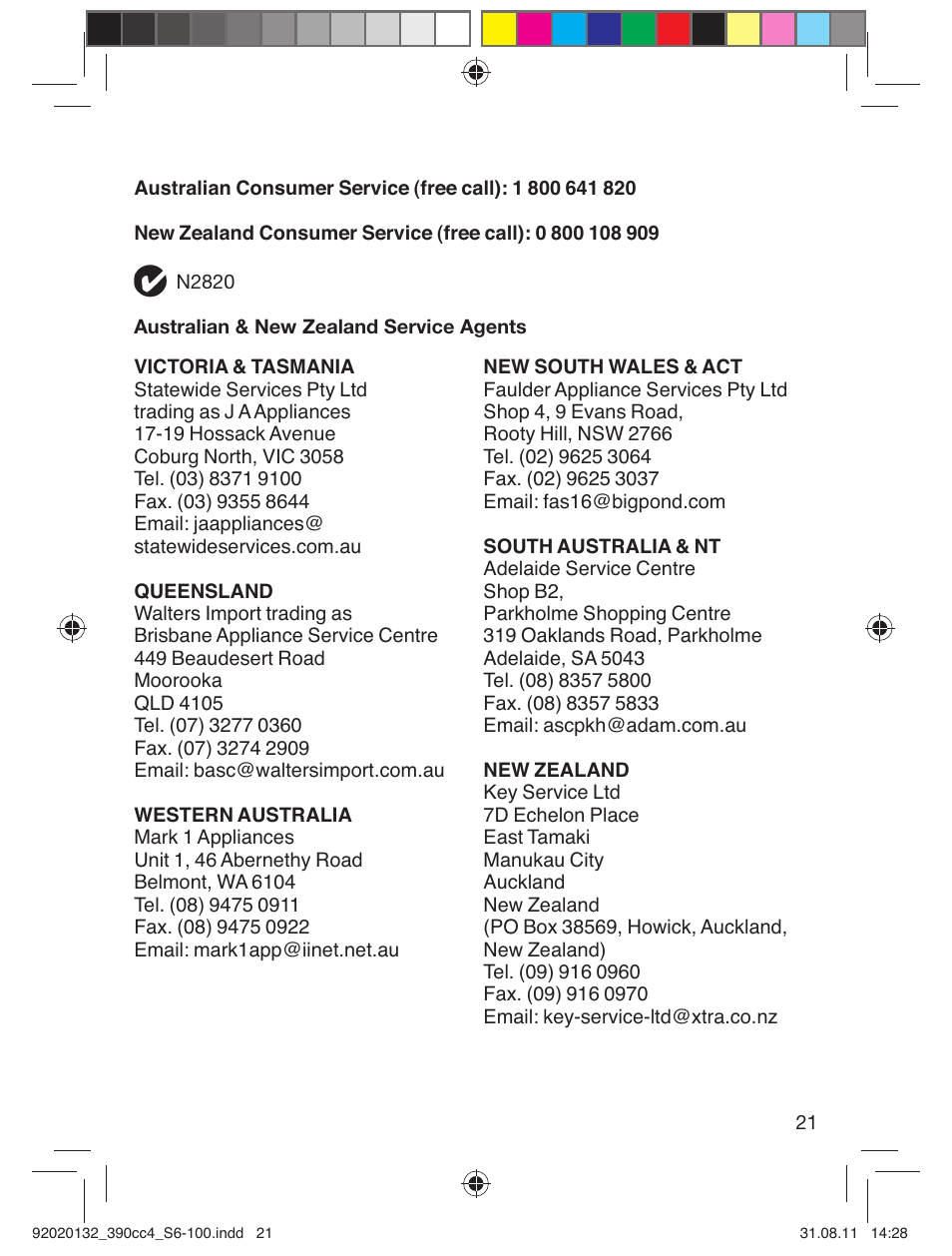 Braun 350cc-4 Series 3  EU User Manual | Page 21 / 98