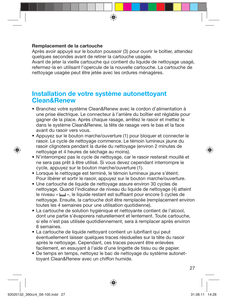 Braun 350cc-4 Series 3  EU User Manual | Page 27 / 98