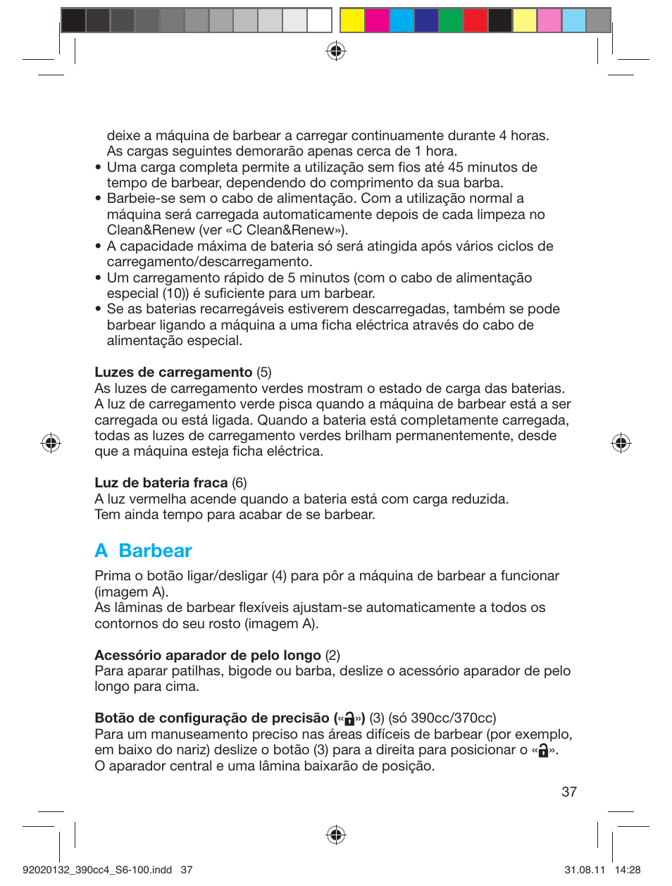 A barbear | Braun 350cc-4 Series 3  EU User Manual | Page 37 / 98