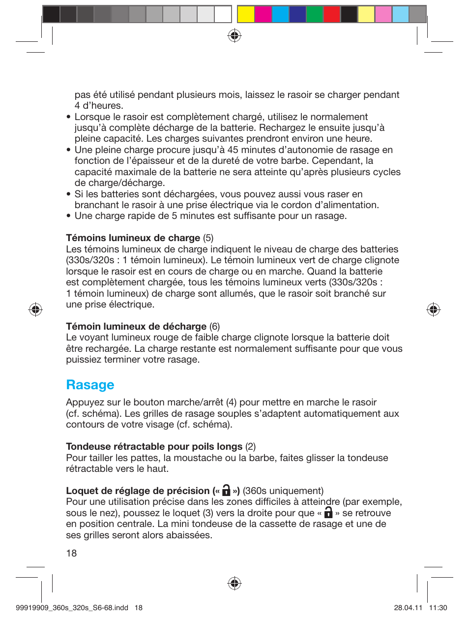 Rasage | Braun 360s-4 Series 3 User Manual | Page 17 / 65