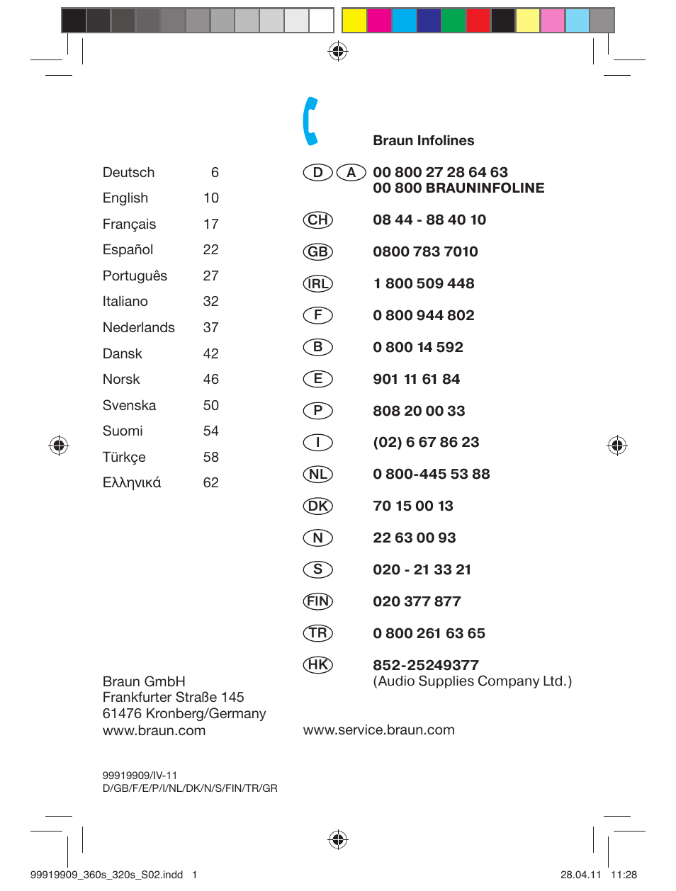 Braun 360s-4 Series 3 User Manual | Page 2 / 65