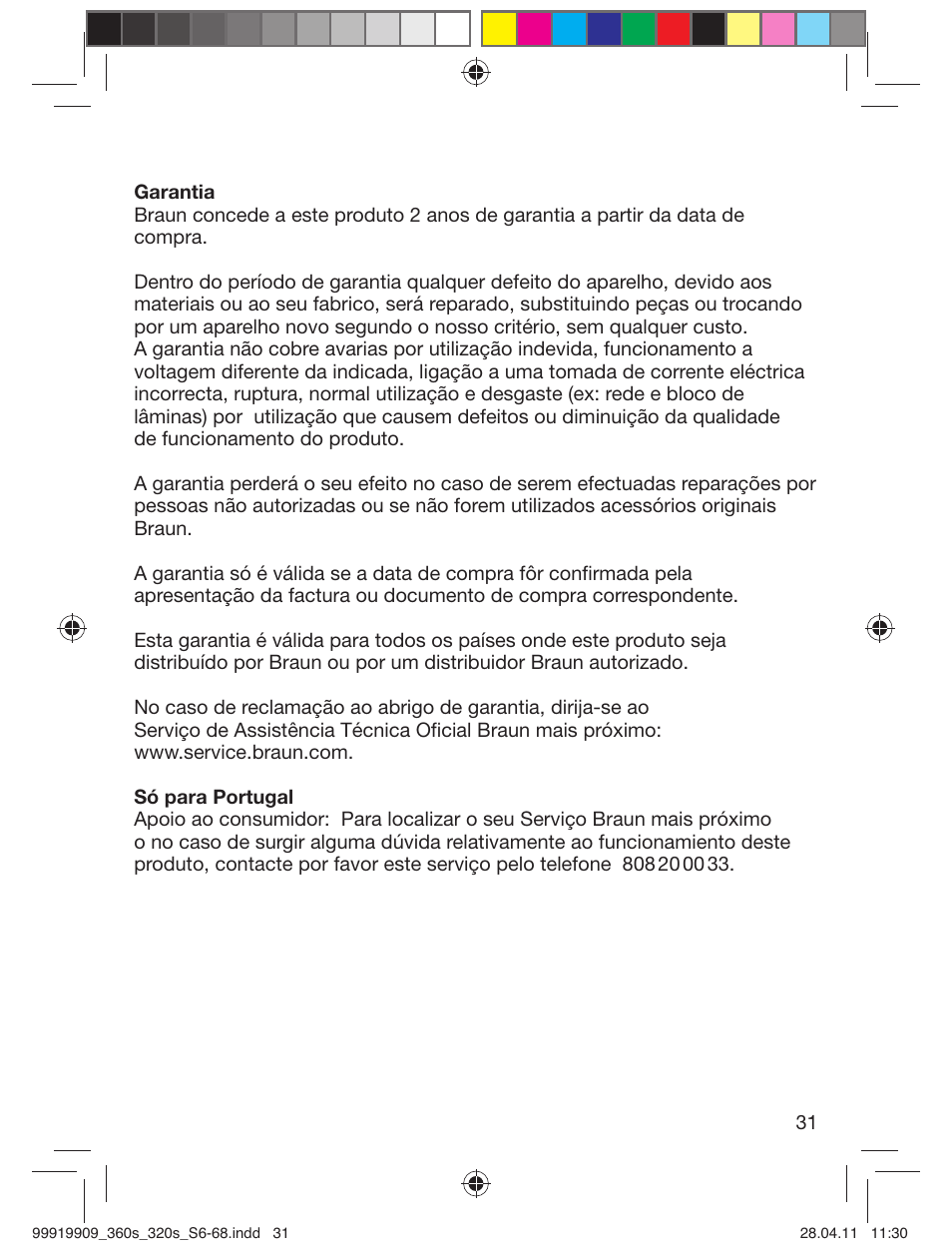 Braun 360s-4 Series 3 User Manual | Page 30 / 65