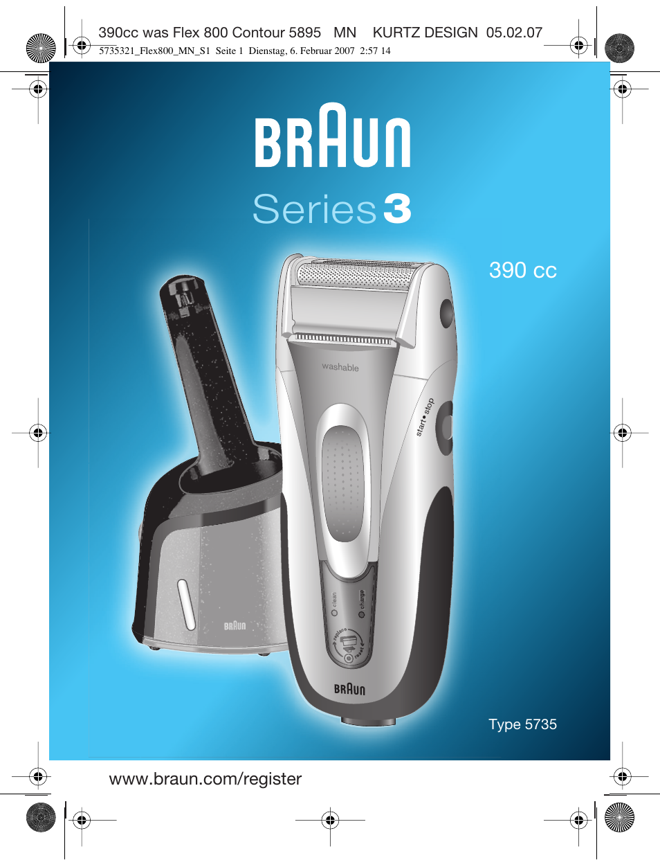 Braun 390cc-5735 Series 3 User Manual | 57 pages