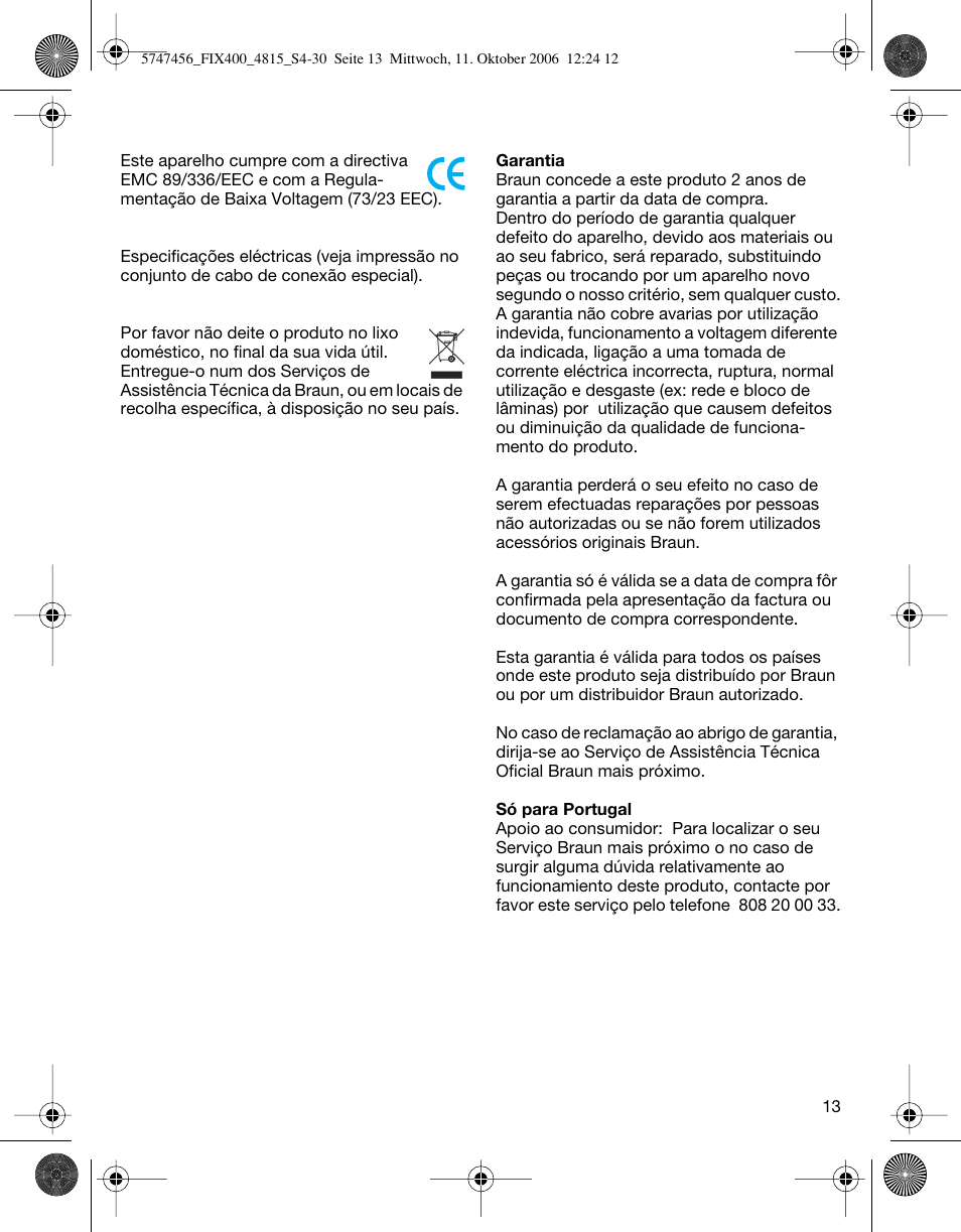 Braun 4815 SmartControl3  EU User Manual | Page 13 / 29