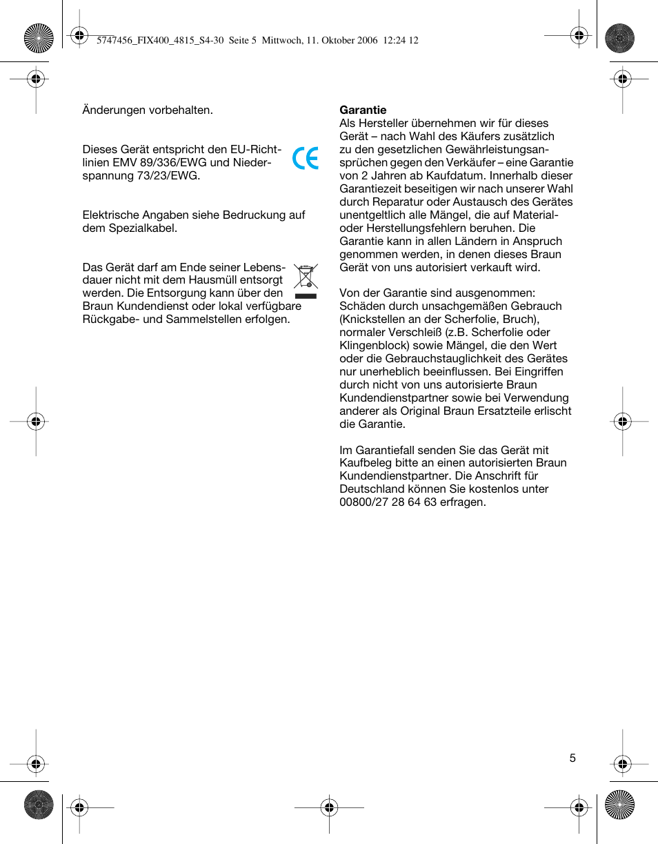 Braun 4815 SmartControl3  EU User Manual | Page 5 / 29