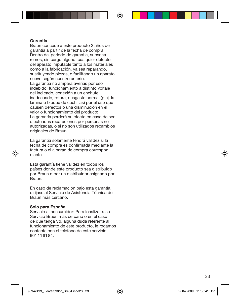 Braun 390cc-5772 Series 3 EU User Manual | Page 23 / 64
