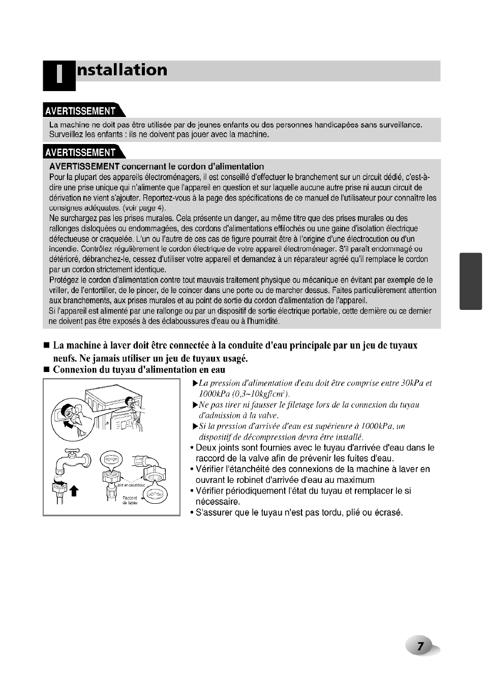 Nstallation | LG F1492QD1 User Manual | Page 101 / 158