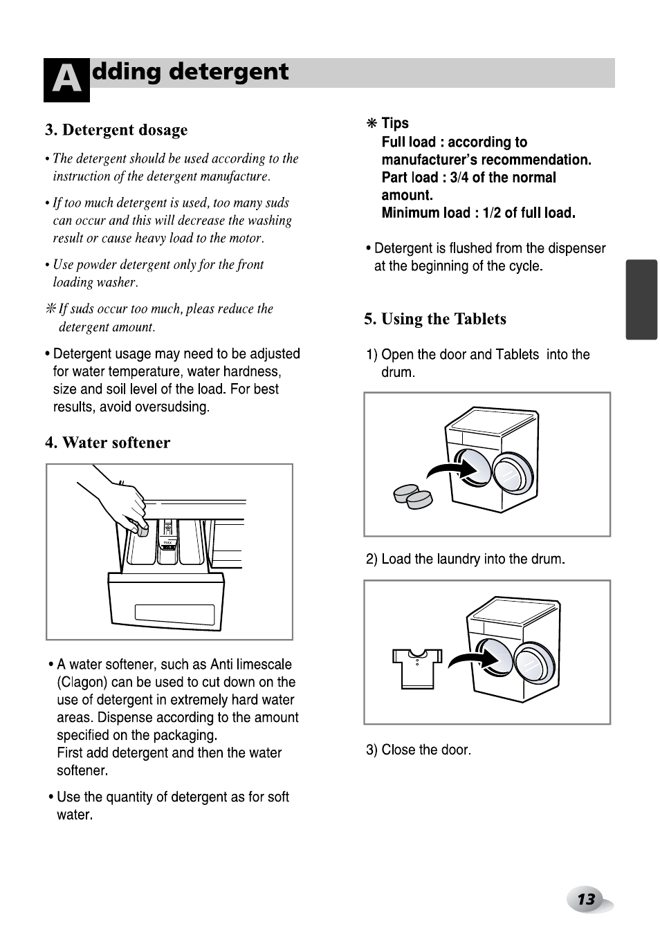 Dding detergent | LG F1492QD1 User Manual | Page 75 / 158