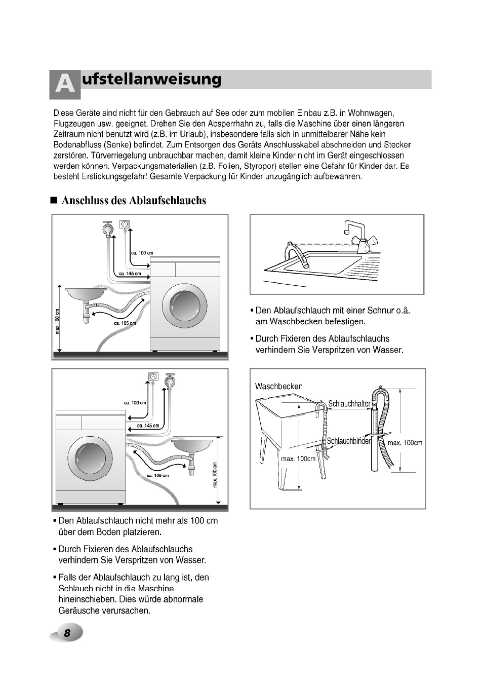 Tvutstellan weisung | LG F1492QD1 User Manual | Page 8 / 158