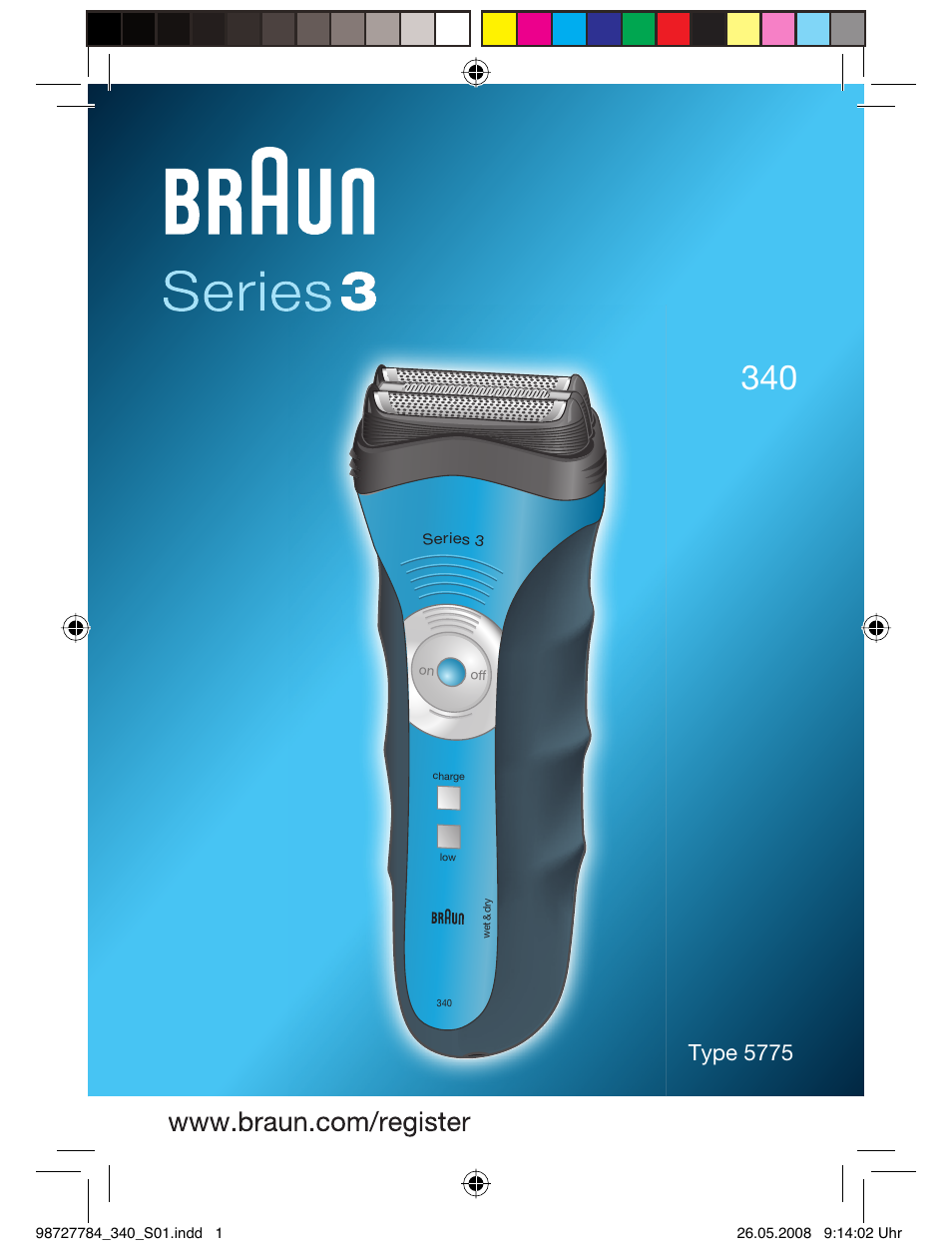 Braun 340-5775 Series 3 User Manual | 56 pages