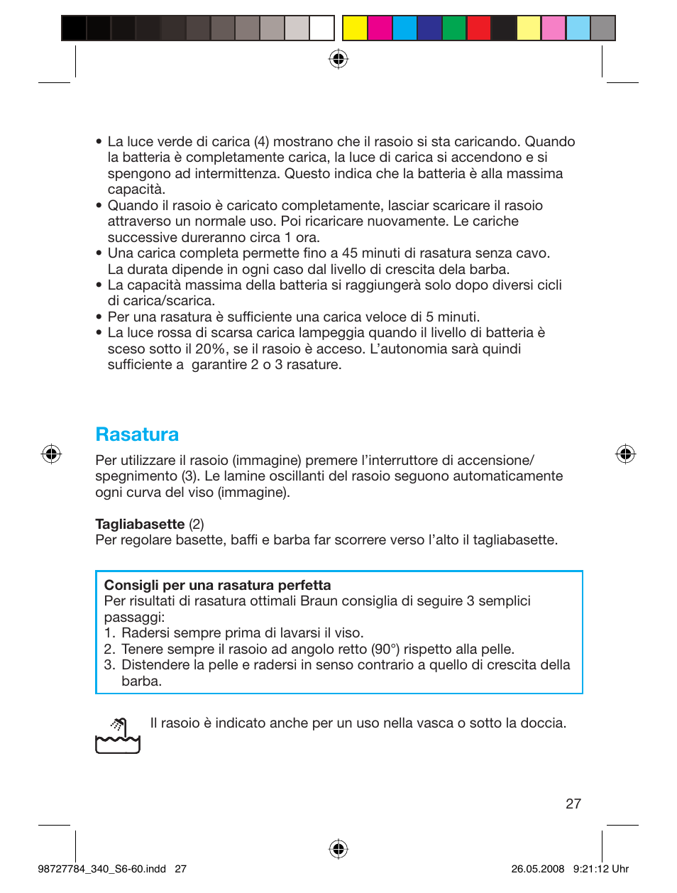 Rasatura | Braun 340-5775 Series 3 User Manual | Page 26 / 56