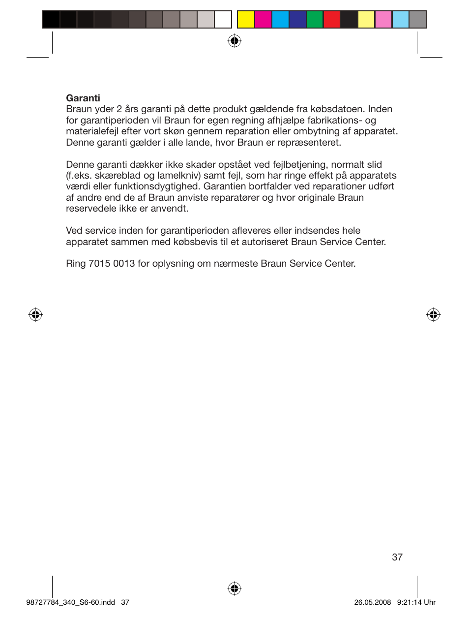Braun 340-5775 Series 3 User Manual | Page 36 / 56