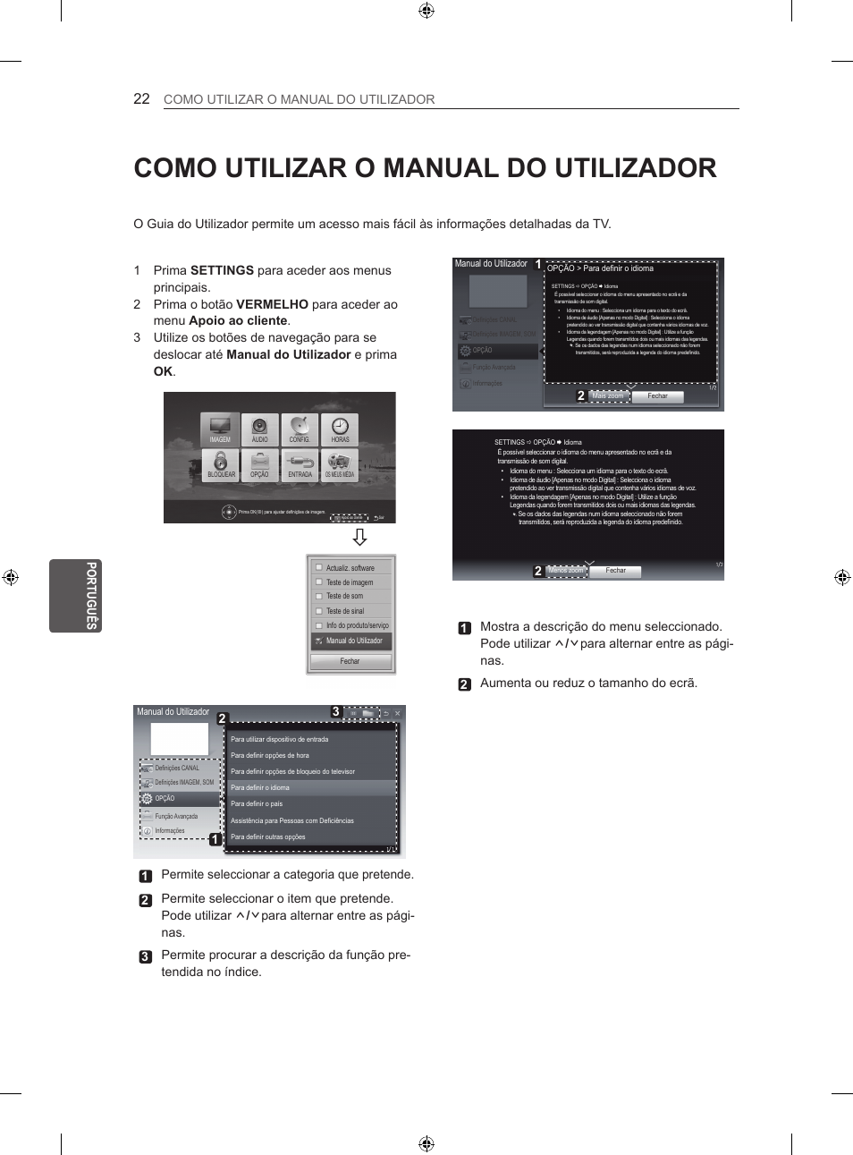 Como utilizar o manual do utilizador, Eng português como utilizar o manual do utilizador | LG 42LN5406 User Manual | Page 174 / 256