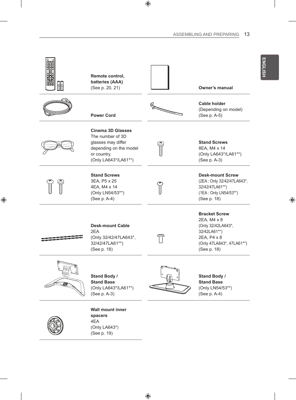 LG 42LN5406 User Manual | Page 43 / 256