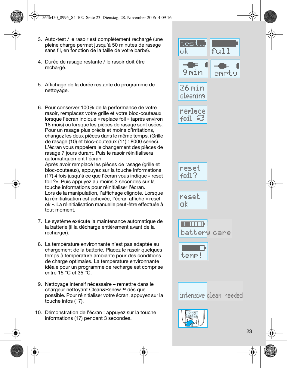 Braun 8995 360°Complete User Manual | Page 23 / 99