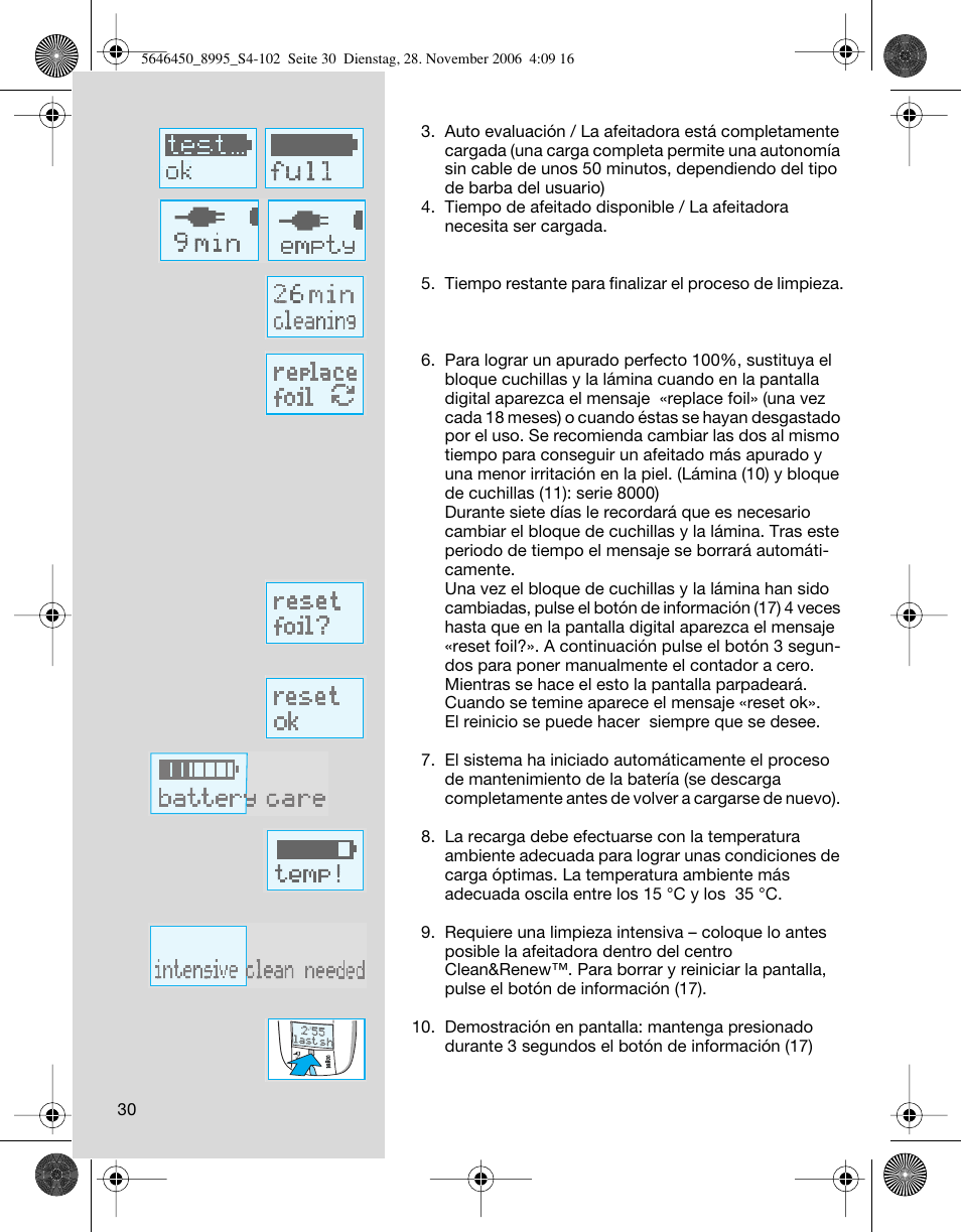 Braun 8995 360°Complete User Manual | Page 30 / 99