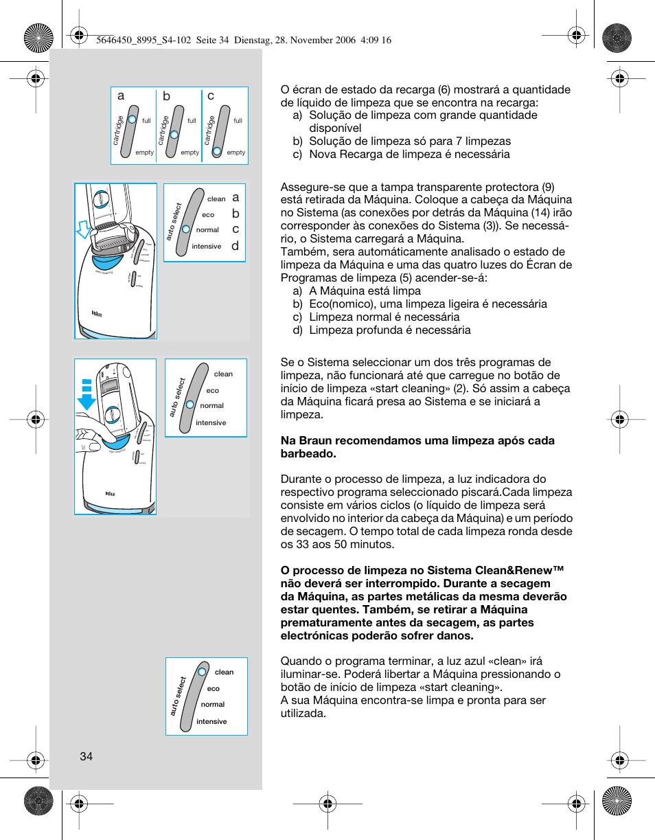 Ab c, Ab c d | Braun 8995 360°Complete User Manual | Page 34 / 99