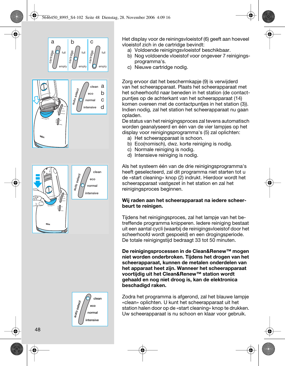 Ab c, Ab c d | Braun 8995 360°Complete User Manual | Page 48 / 99