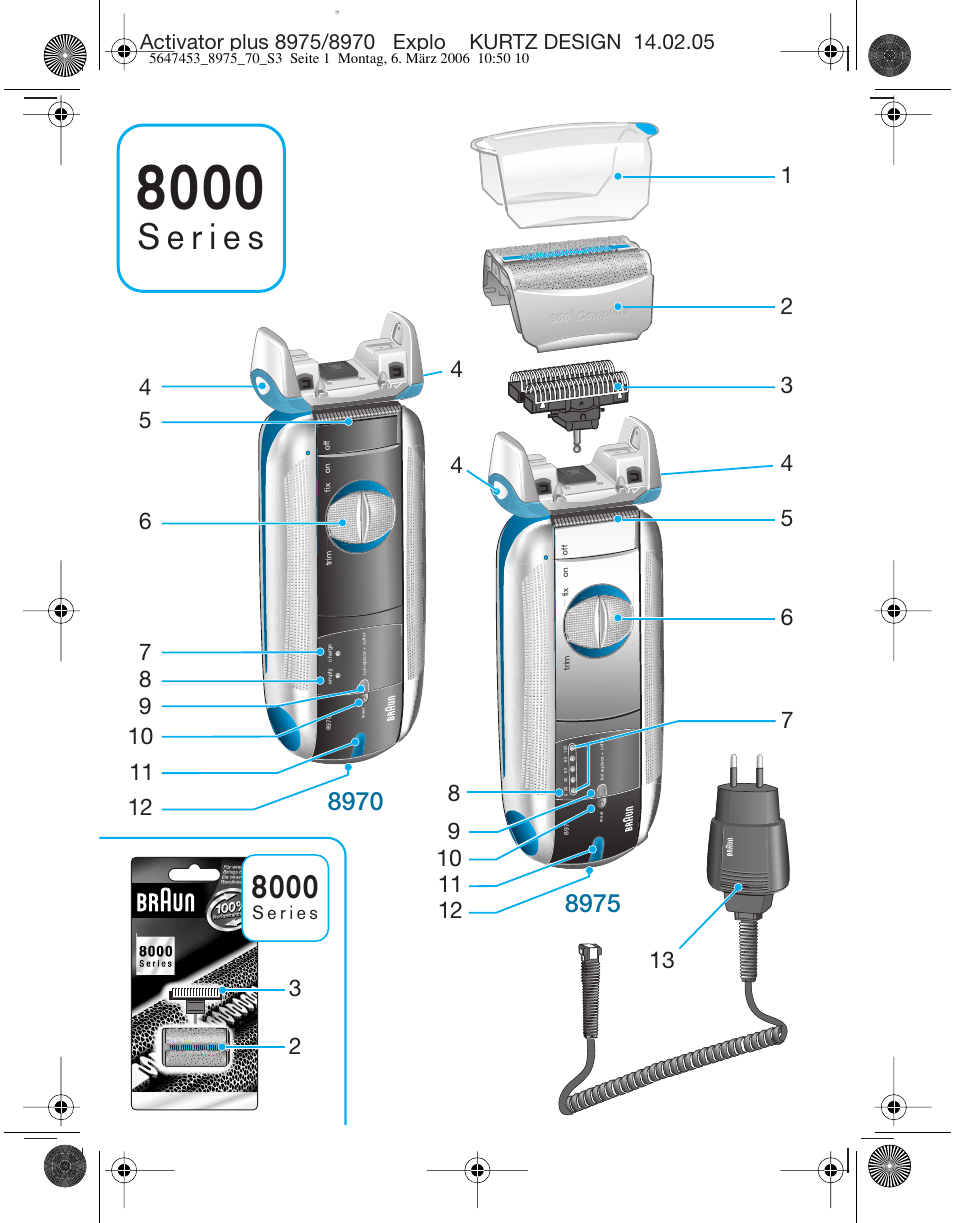 Braun 8975 360°Complete Solo  EU User Manual | Page 3 / 70