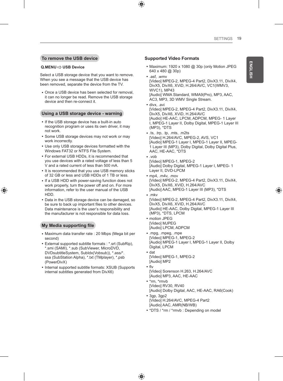 LG 50PB560U User Manual | Page 38 / 227