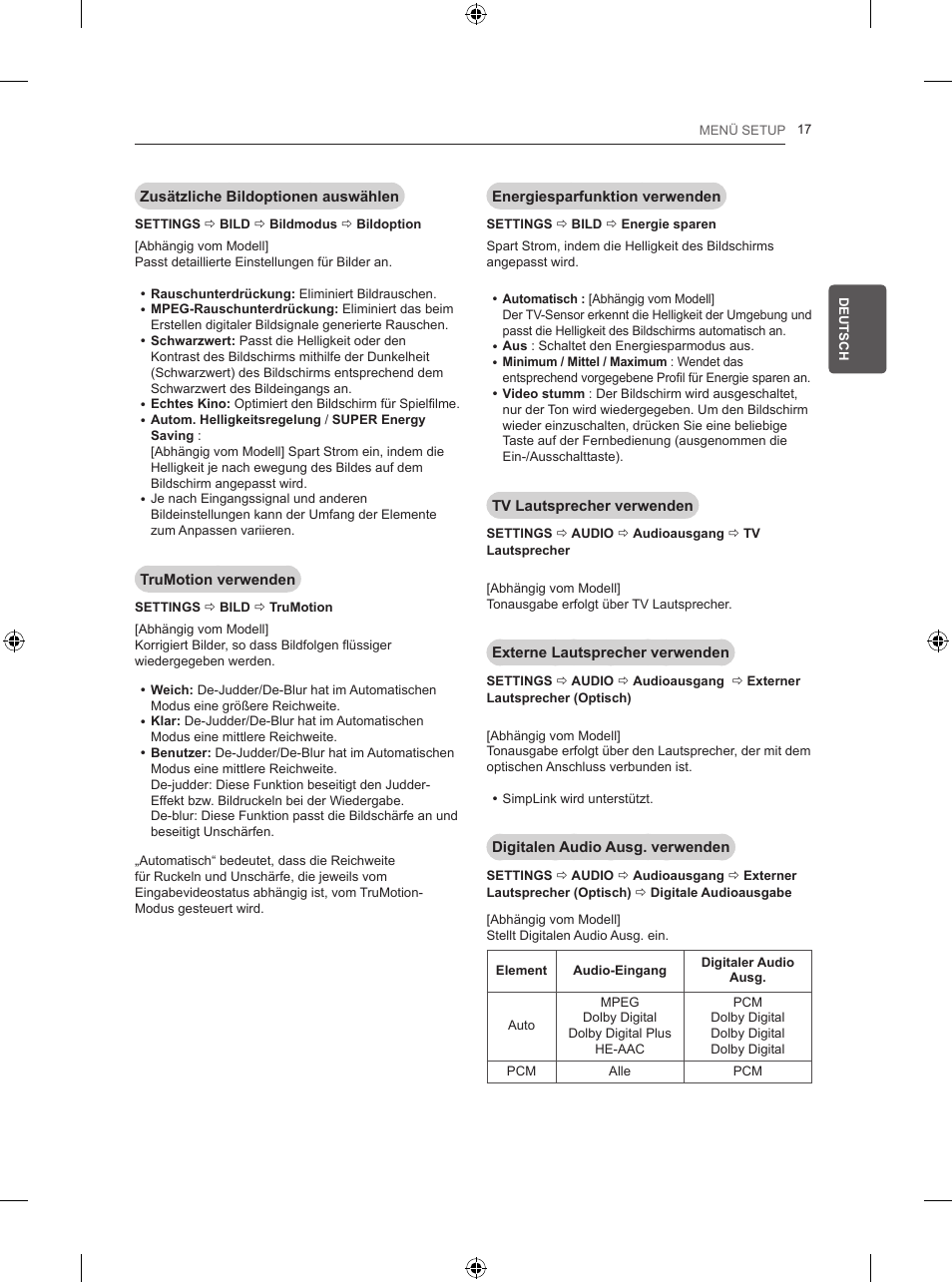 LG 50PB560U User Manual | Page 58 / 227