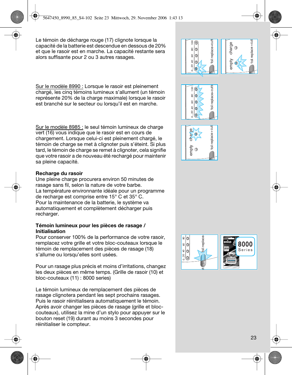 Braun 8990 360°Complete Solo  EU User Manual | Page 23 / 99