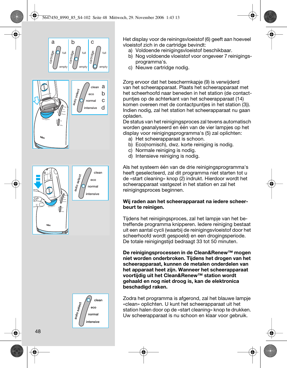 Ab c, Ab c d | Braun 8990 360°Complete Solo  EU User Manual | Page 48 / 99