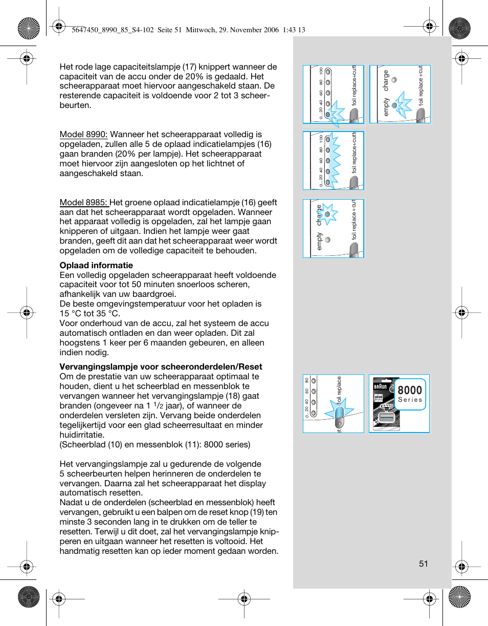 Braun 8990 360°Complete Solo  EU User Manual | Page 51 / 99