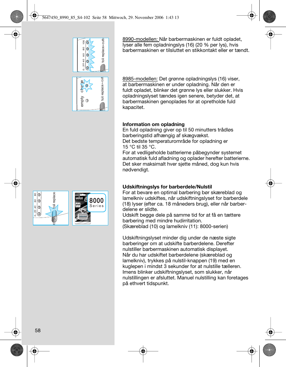 Braun 8990 360°Complete Solo  EU User Manual | Page 58 / 99