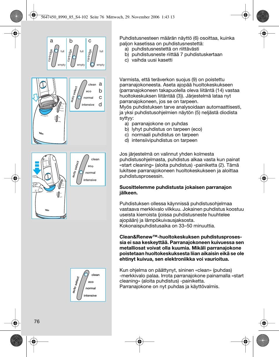 Ab c, Ab c d | Braun 8990 360°Complete Solo  EU User Manual | Page 76 / 99