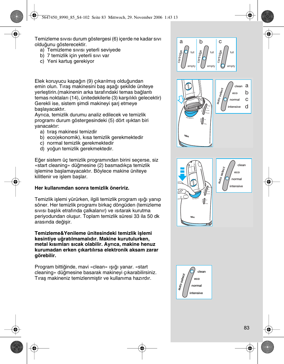 Ab c, Ab c d | Braun 8990 360°Complete Solo  EU User Manual | Page 83 / 99