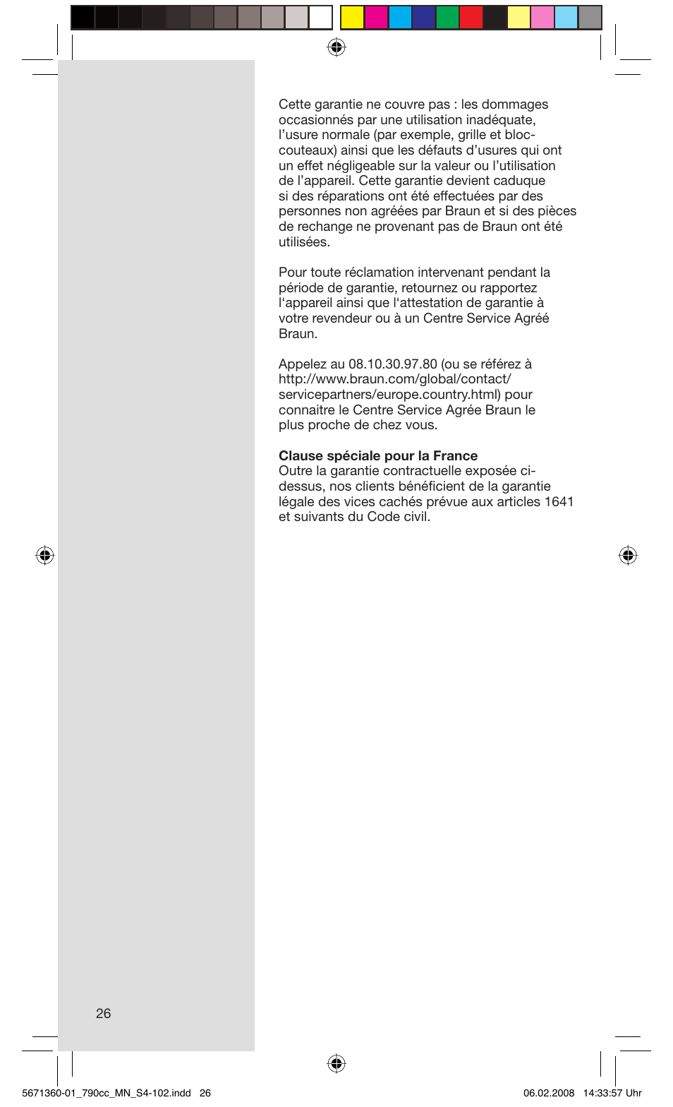 Braun 790cc-5671 Series 7 User Manual | Page 26 / 101