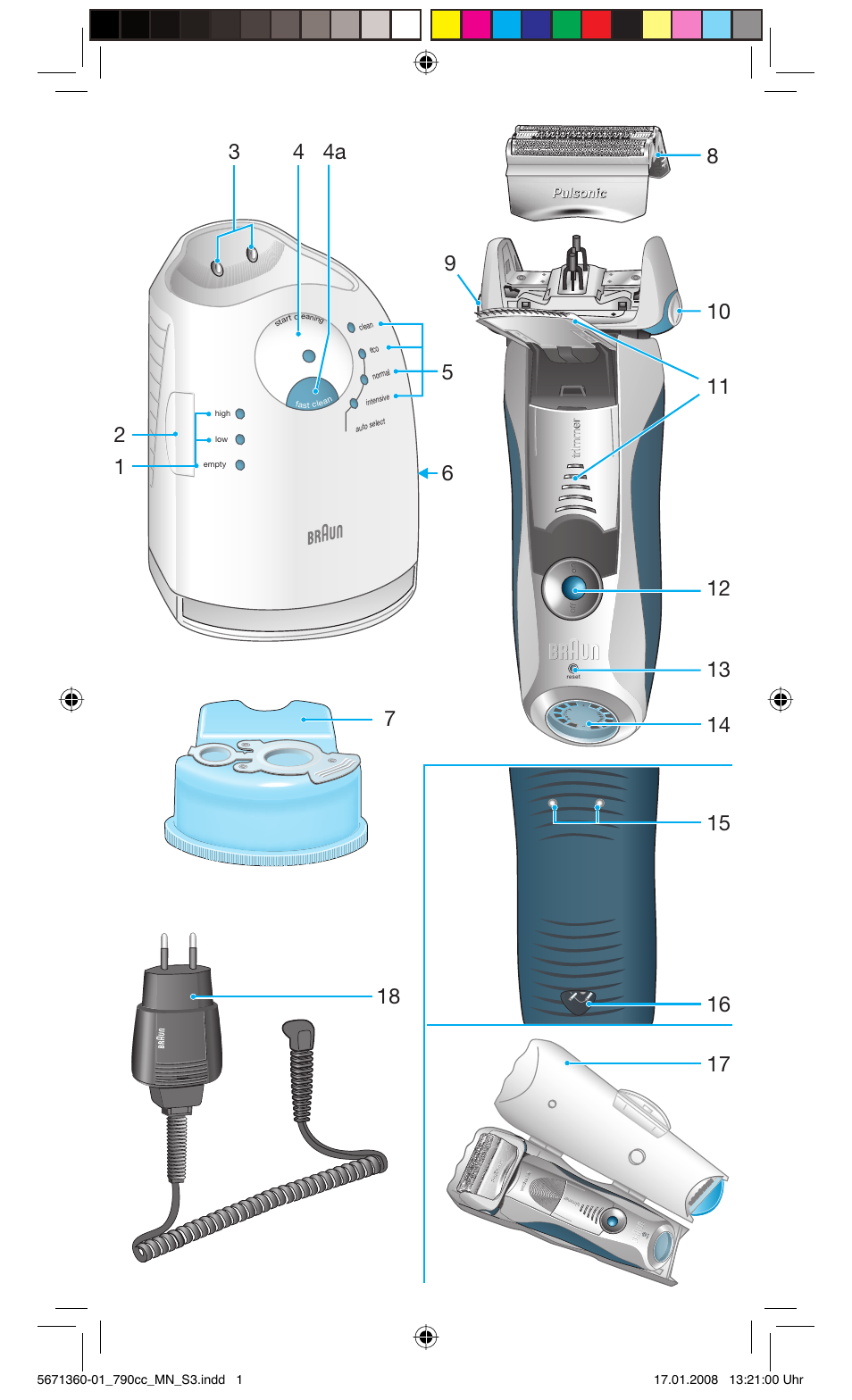 Braun 790cc-5671 Series 7 User Manual | Page 3 / 101