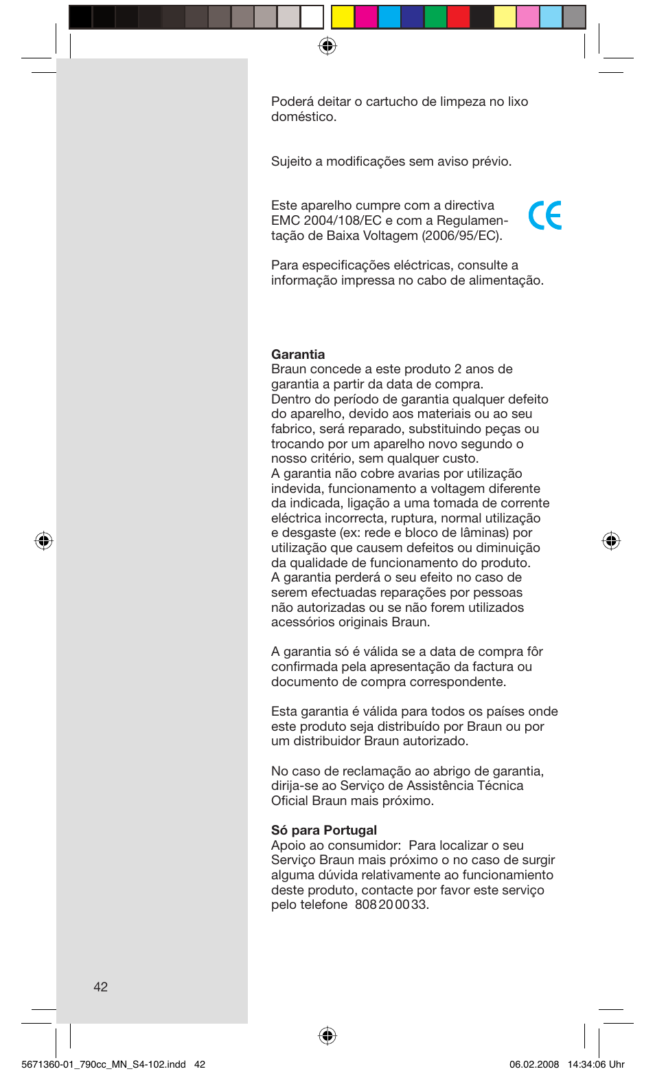 Braun 790cc-5671 Series 7 User Manual | Page 42 / 101