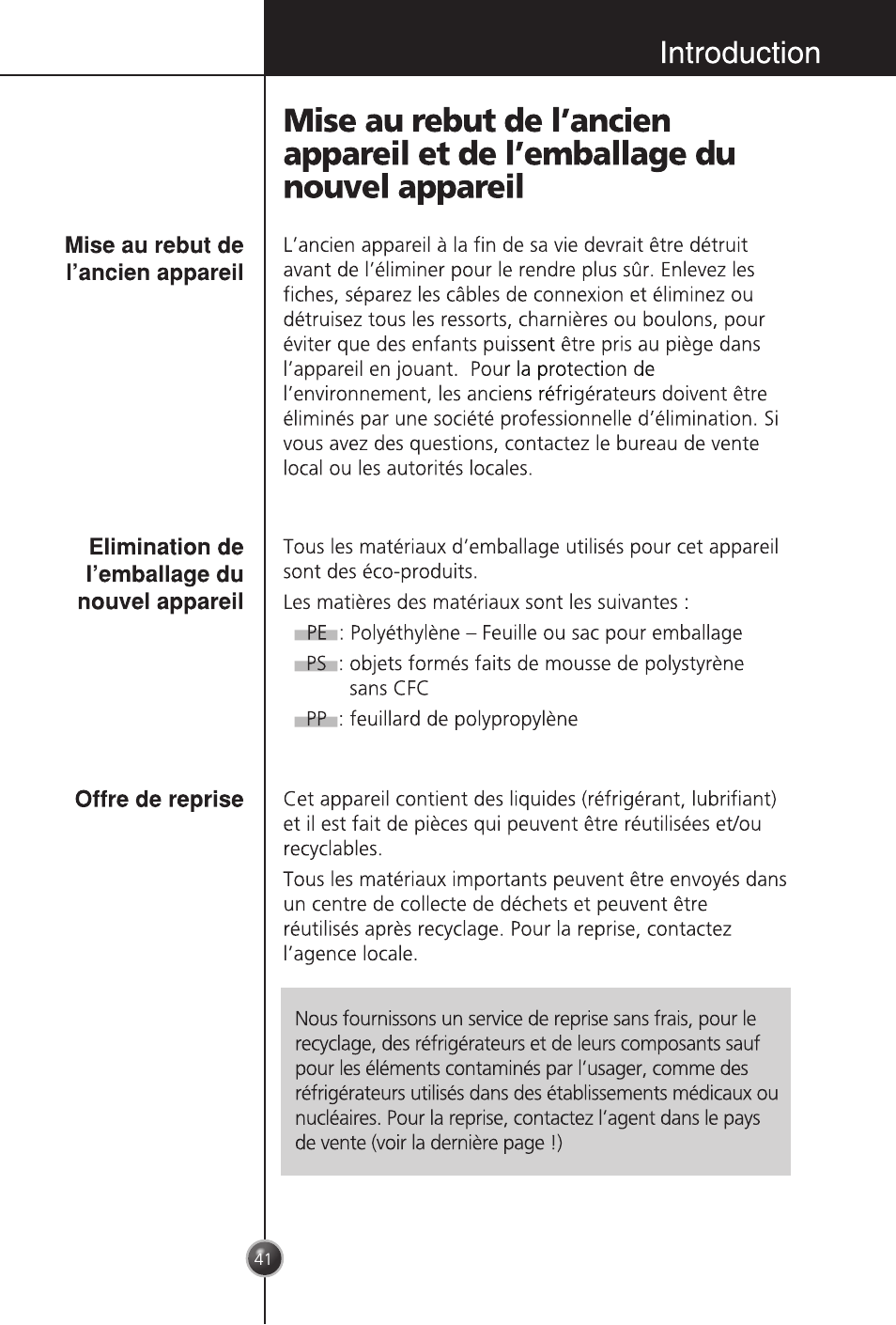 Introduction | LG GC-254SQW User Manual | Page 40 / 70