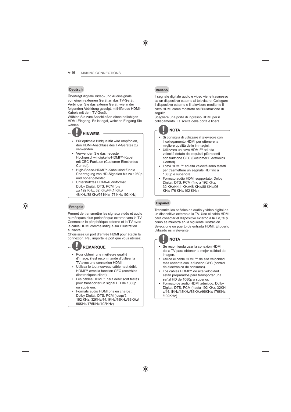 LG 42LB652V User Manual | Page 16 / 360