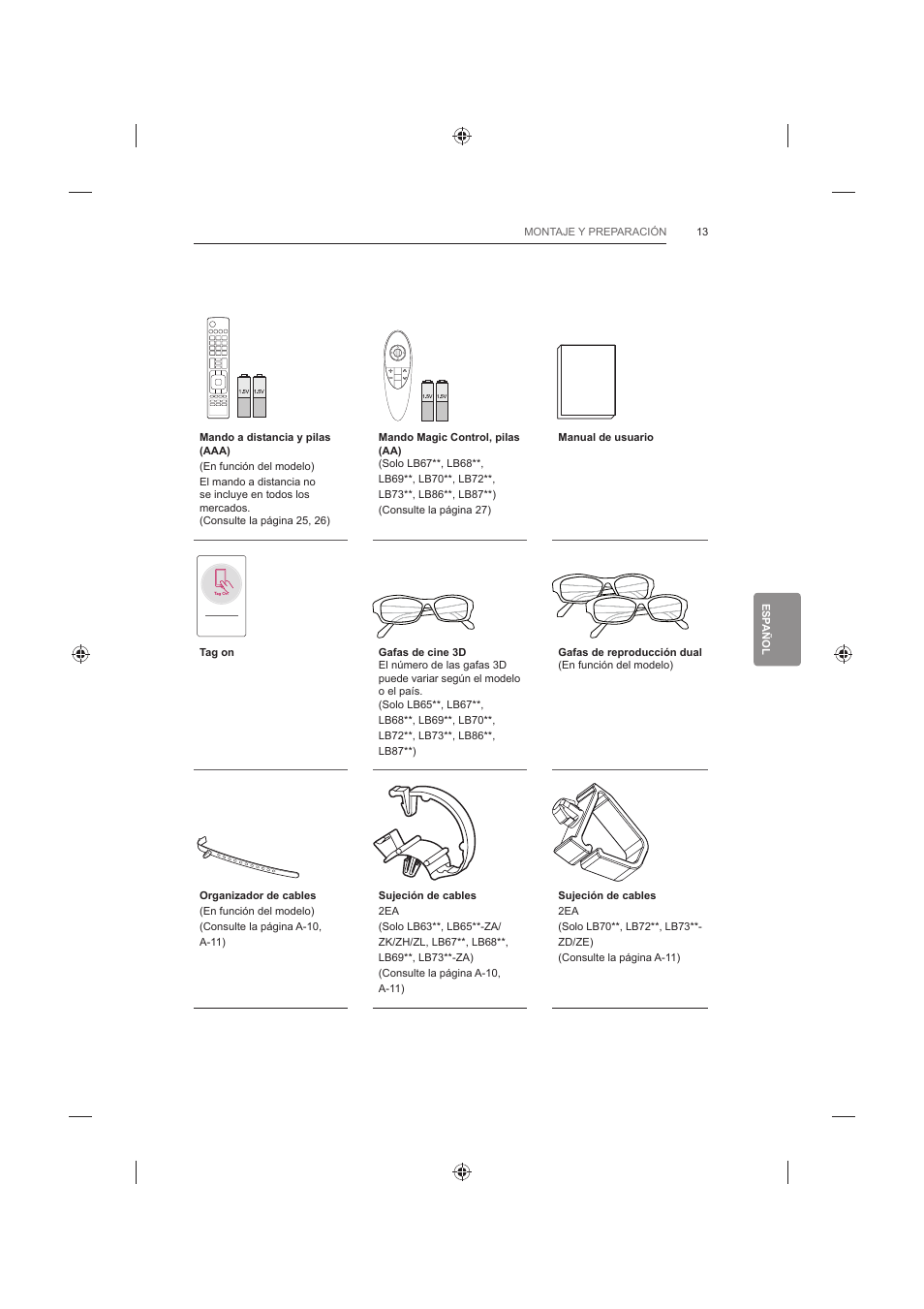 Mark list flashbk energy saving, Av mode input | LG 42LB652V User Manual | Page 201 / 360