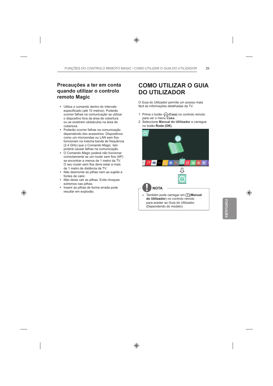 Como utilizar o guia do utilizador | LG 42LB652V User Manual | Page 249 / 360