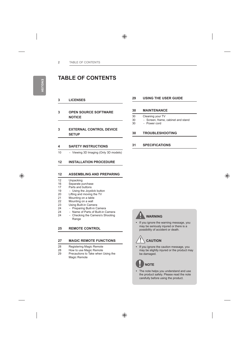LG 42LB652V User Manual | Page 50 / 360