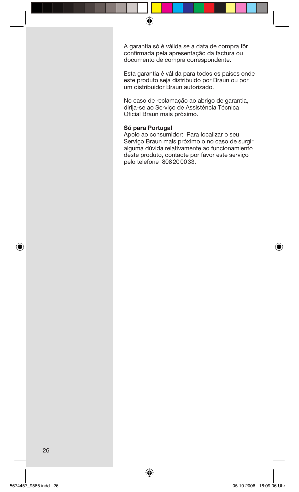 Braun 9565 Pulsonic User Manual | Page 26 / 59