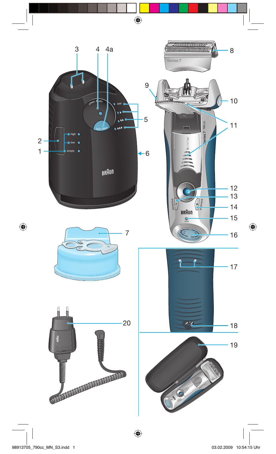 Braun 790cc-5692 Series 7 User Manual | Page 3 / 109
