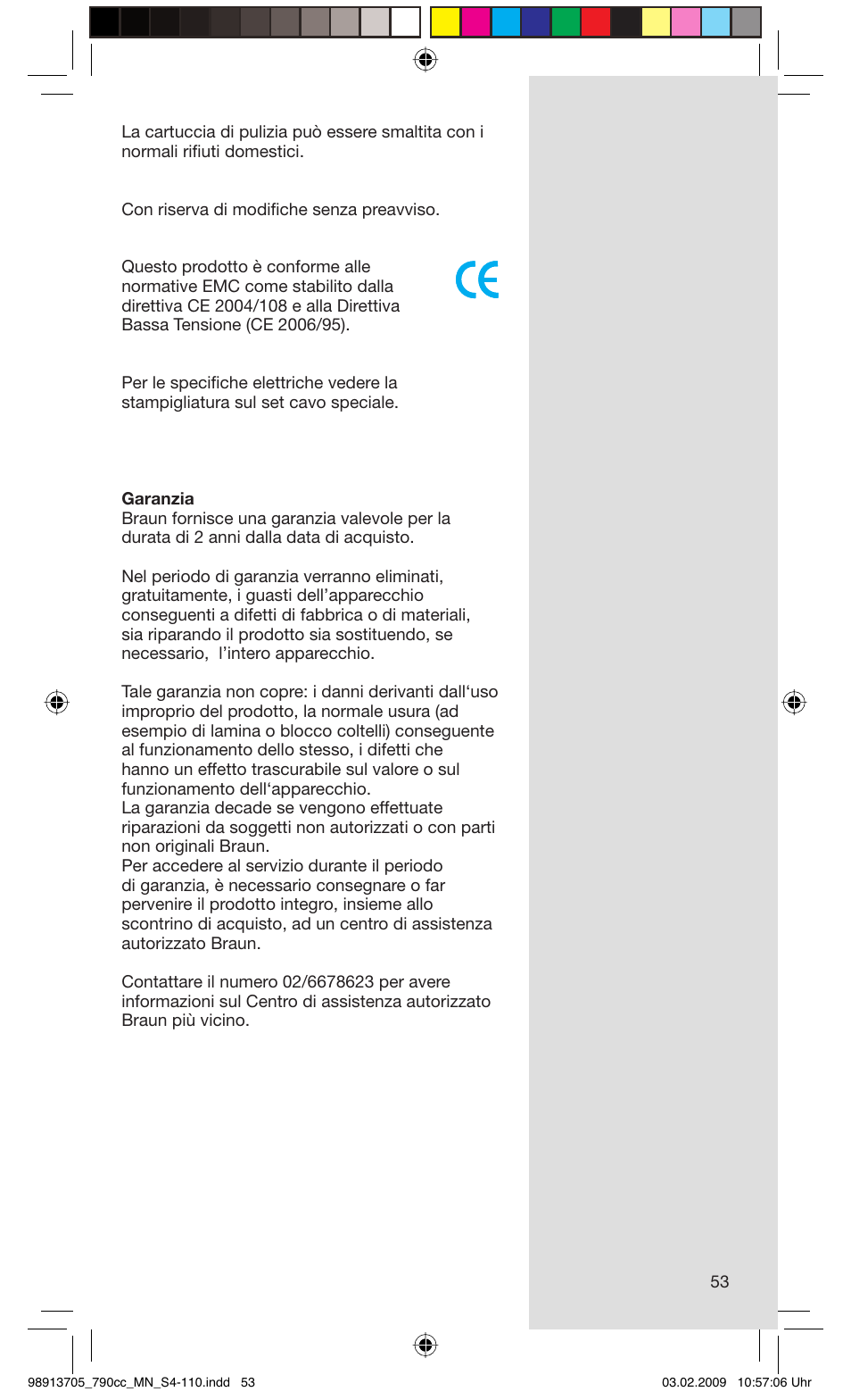 Braun 790cc-5692 Series 7 User Manual | Page 53 / 109