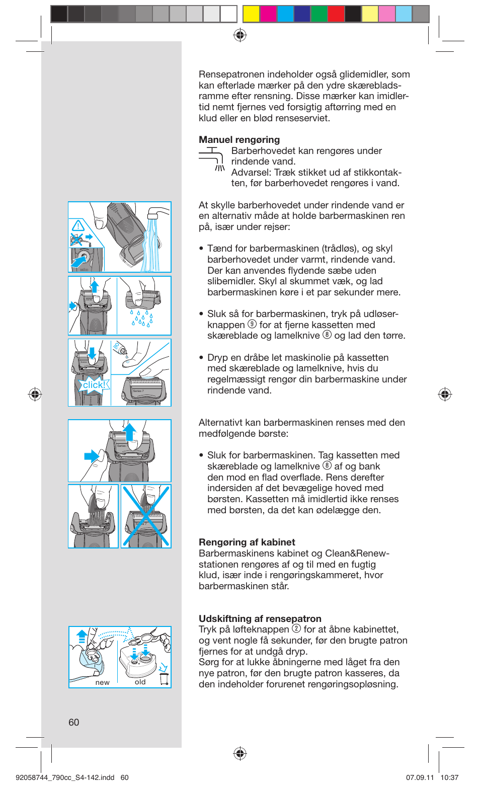 Click | Braun 790cc-4 Series 7 User Manual | Page 60 / 140