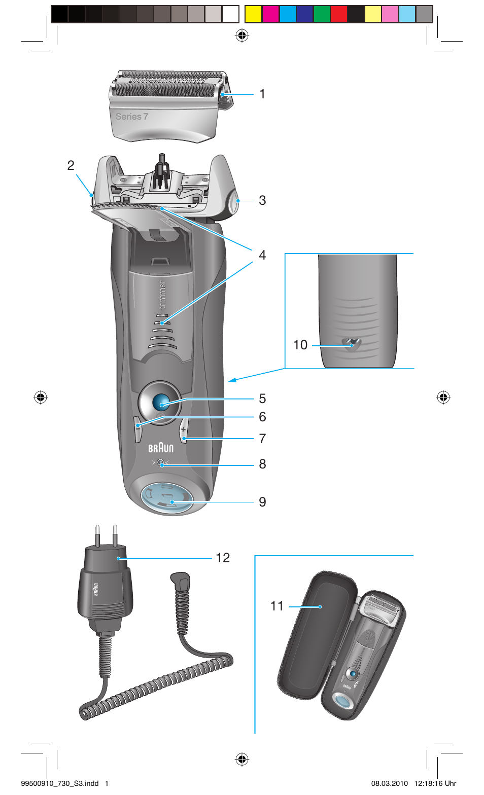 Braun 730s-4 Series 7  EU User Manual | Page 3 / 67